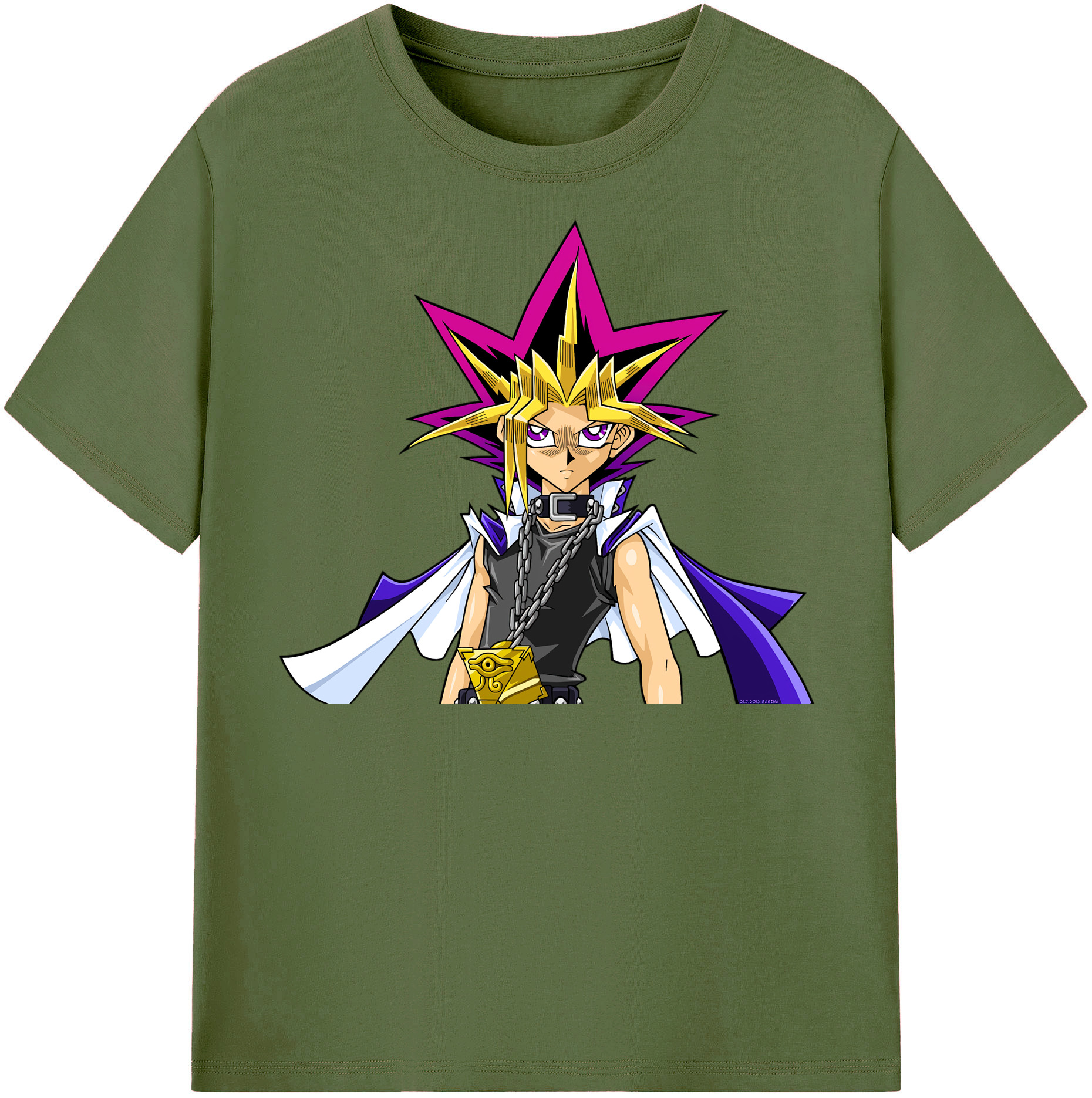 （画像用） 遊☆戯☆王 Yu-Gi-Oh! 綿100％半袖Tシャツ（フロントプリント）